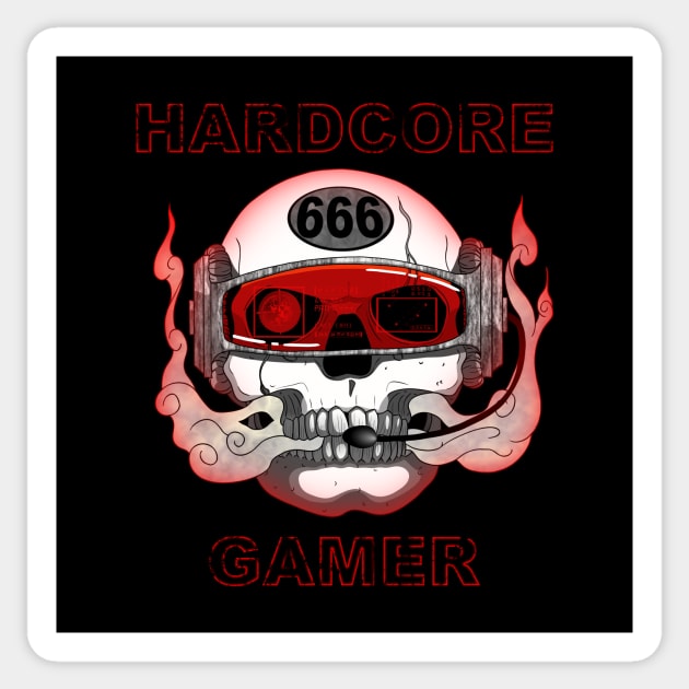 Hardcore Gamer Sticker by Nogh.art